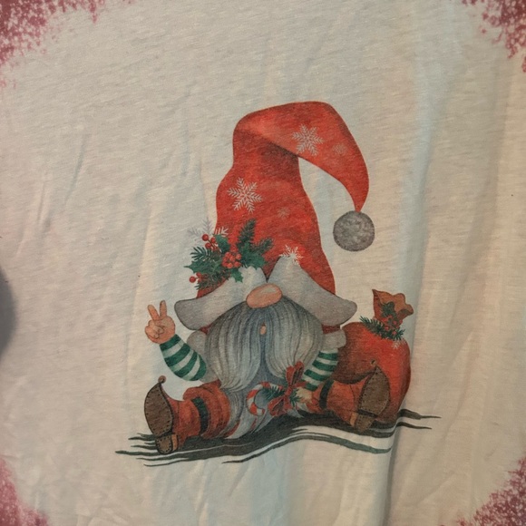 Women’s long sleeve Christmas gnome shirt - Picture 2 of 4
